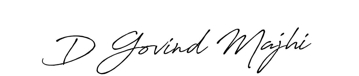Make a short D Govind Majhi signature style. Manage your documents anywhere anytime using Antro_Vectra_Bolder. Create and add eSignatures, submit forms, share and send files easily. D Govind Majhi signature style 7 images and pictures png