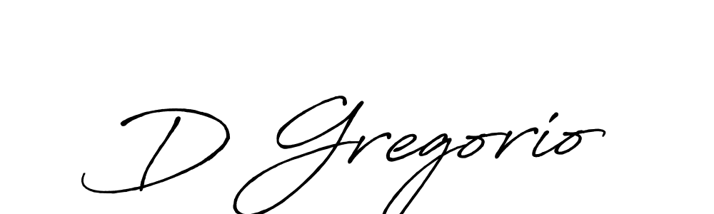 D Gregorio stylish signature style. Best Handwritten Sign (Antro_Vectra_Bolder) for my name. Handwritten Signature Collection Ideas for my name D Gregorio. D Gregorio signature style 7 images and pictures png