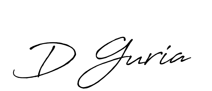 Also we have D Guria name is the best signature style. Create professional handwritten signature collection using Antro_Vectra_Bolder autograph style. D Guria signature style 7 images and pictures png