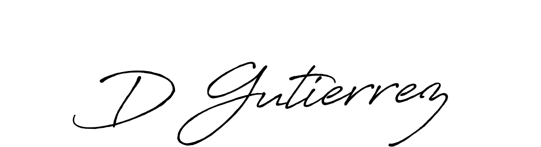 Use a signature maker to create a handwritten signature online. With this signature software, you can design (Antro_Vectra_Bolder) your own signature for name D Gutierrez. D Gutierrez signature style 7 images and pictures png