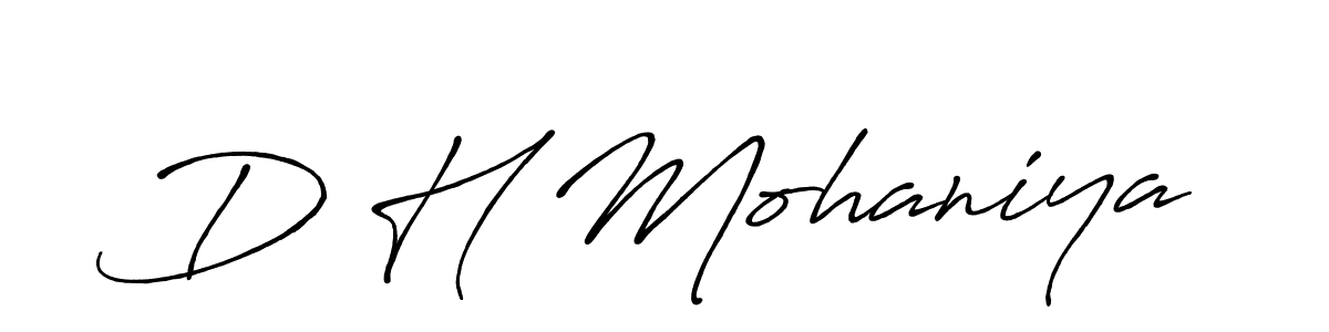 You can use this online signature creator to create a handwritten signature for the name D H Mohaniya. This is the best online autograph maker. D H Mohaniya signature style 7 images and pictures png