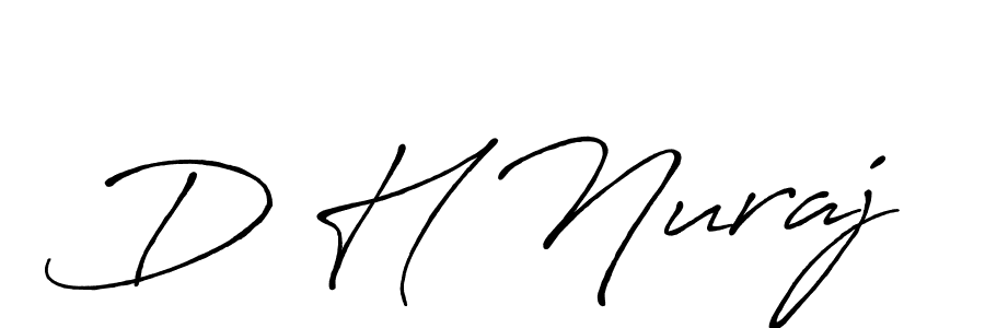 How to Draw D H Nuraj signature style? Antro_Vectra_Bolder is a latest design signature styles for name D H Nuraj. D H Nuraj signature style 7 images and pictures png