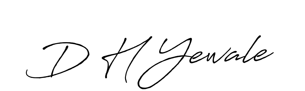 Best and Professional Signature Style for D H Yewale. Antro_Vectra_Bolder Best Signature Style Collection. D H Yewale signature style 7 images and pictures png