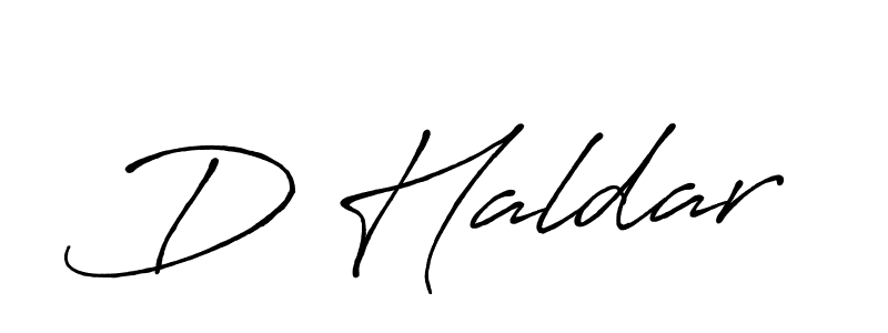 Make a beautiful signature design for name D Haldar. With this signature (Antro_Vectra_Bolder) style, you can create a handwritten signature for free. D Haldar signature style 7 images and pictures png