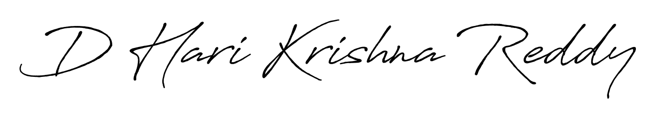 Transform the name D Hari Krishna Reddy into a signature masterpiece using Antro_Vectra_Bolder font. Ideal for photographers, artists, and creators looking for watermarks. D Hari Krishna Reddy signature style 7 images and pictures png