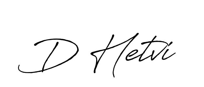 Create a beautiful signature design for name D Hetvi. With this signature (Antro_Vectra_Bolder) fonts, you can make a handwritten signature for free. D Hetvi signature style 7 images and pictures png