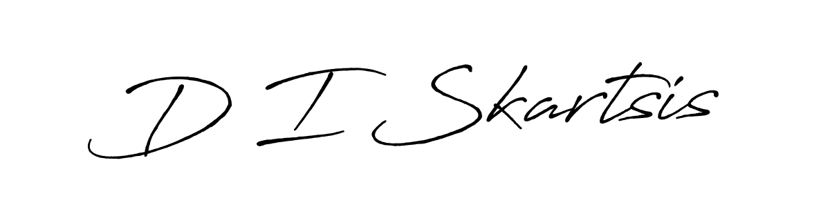 Create a beautiful signature design for name D I Skartsis. With this signature (Antro_Vectra_Bolder) fonts, you can make a handwritten signature for free. D I Skartsis signature style 7 images and pictures png