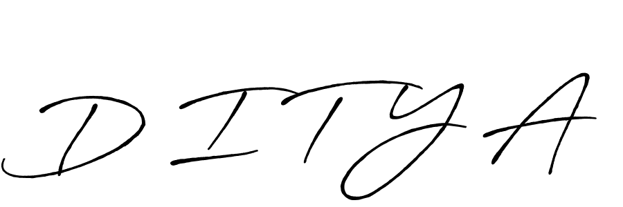 How to make D I T Y A name signature. Use Antro_Vectra_Bolder style for creating short signs online. This is the latest handwritten sign. D I T Y A signature style 7 images and pictures png