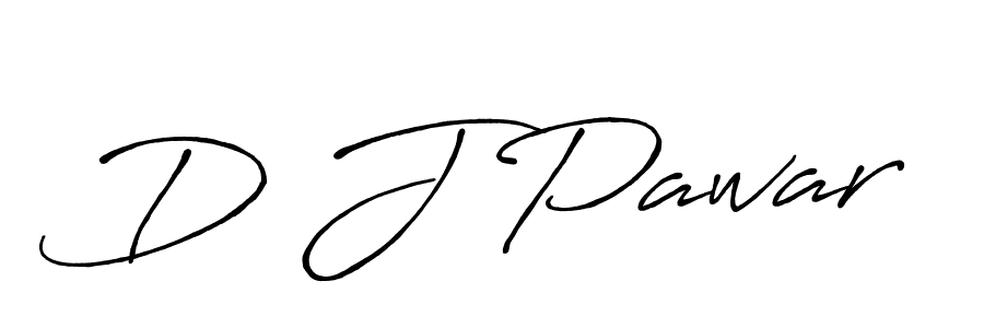 How to make D J Pawar name signature. Use Antro_Vectra_Bolder style for creating short signs online. This is the latest handwritten sign. D J Pawar signature style 7 images and pictures png