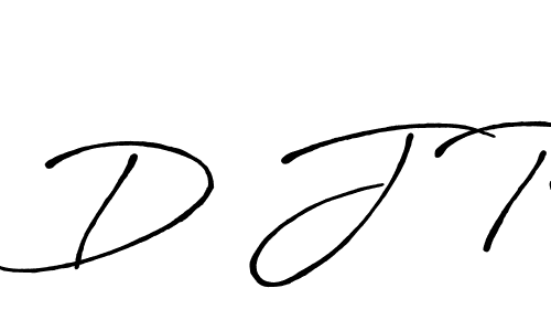 Design your own signature with our free online signature maker. With this signature software, you can create a handwritten (Antro_Vectra_Bolder) signature for name D J R. D J R signature style 7 images and pictures png