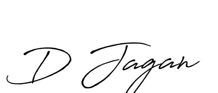 Design your own signature with our free online signature maker. With this signature software, you can create a handwritten (Antro_Vectra_Bolder) signature for name D Jagan. D Jagan signature style 7 images and pictures png