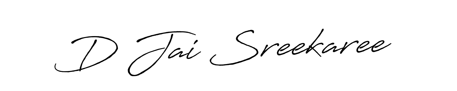 D Jai Sreekaree stylish signature style. Best Handwritten Sign (Antro_Vectra_Bolder) for my name. Handwritten Signature Collection Ideas for my name D Jai Sreekaree. D Jai Sreekaree signature style 7 images and pictures png