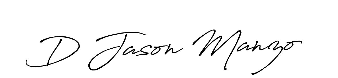 Make a beautiful signature design for name D Jason Manzo. With this signature (Antro_Vectra_Bolder) style, you can create a handwritten signature for free. D Jason Manzo signature style 7 images and pictures png