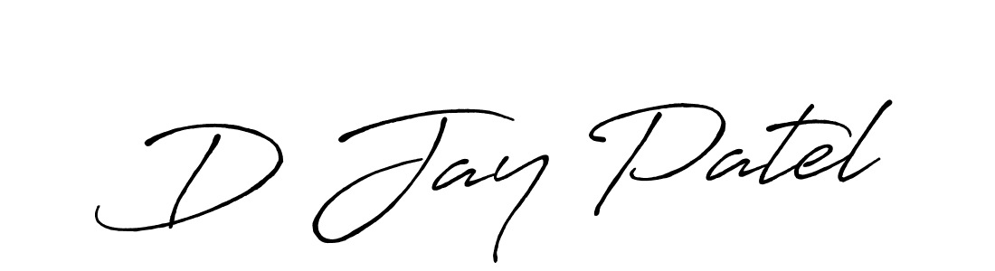 Also we have D Jay Patel name is the best signature style. Create professional handwritten signature collection using Antro_Vectra_Bolder autograph style. D Jay Patel signature style 7 images and pictures png