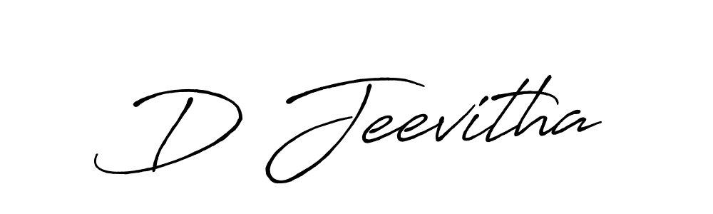 The best way (Antro_Vectra_Bolder) to make a short signature is to pick only two or three words in your name. The name D Jeevitha include a total of six letters. For converting this name. D Jeevitha signature style 7 images and pictures png