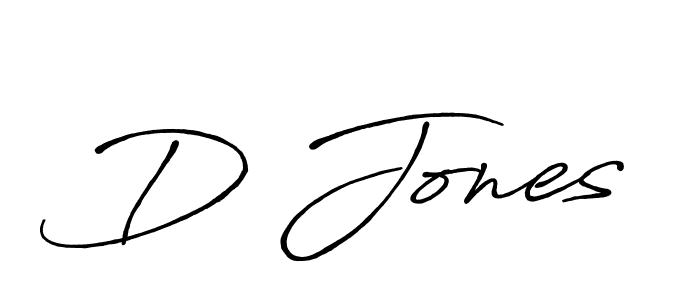Create a beautiful signature design for name D Jones. With this signature (Antro_Vectra_Bolder) fonts, you can make a handwritten signature for free. D Jones signature style 7 images and pictures png