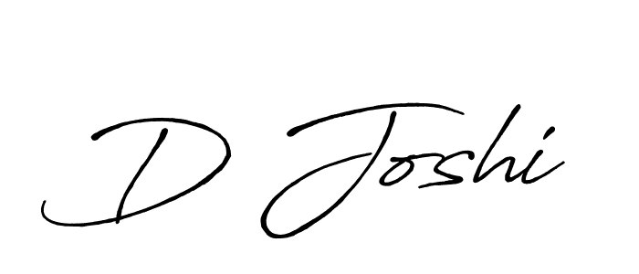 How to make D Joshi name signature. Use Antro_Vectra_Bolder style for creating short signs online. This is the latest handwritten sign. D Joshi signature style 7 images and pictures png