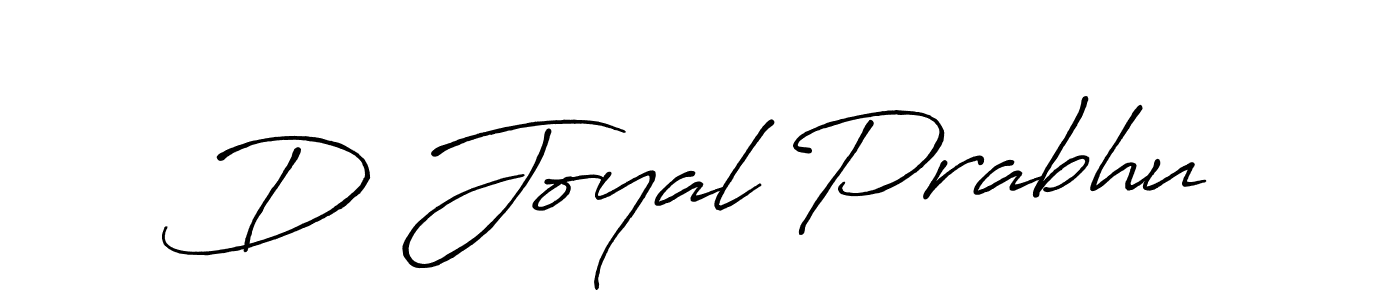 Use a signature maker to create a handwritten signature online. With this signature software, you can design (Antro_Vectra_Bolder) your own signature for name D Joyal Prabhu. D Joyal Prabhu signature style 7 images and pictures png