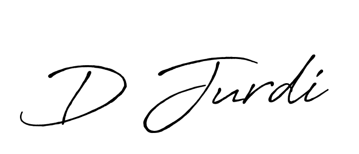 Best and Professional Signature Style for D Jurdi. Antro_Vectra_Bolder Best Signature Style Collection. D Jurdi signature style 7 images and pictures png