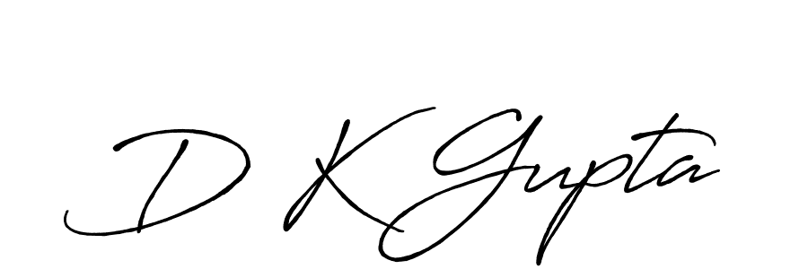 The best way (Antro_Vectra_Bolder) to make a short signature is to pick only two or three words in your name. The name D K Gupta include a total of six letters. For converting this name. D K Gupta signature style 7 images and pictures png