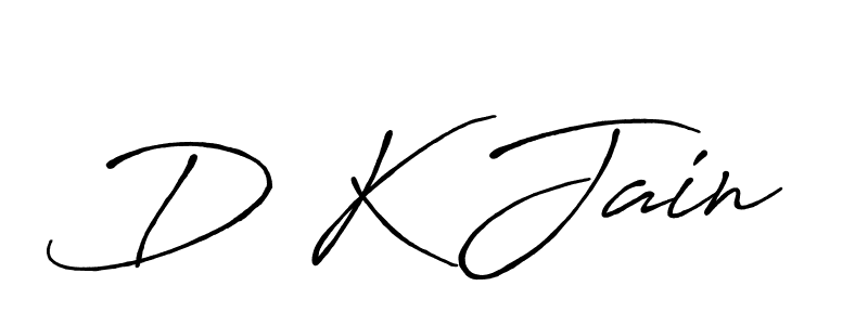 Design your own signature with our free online signature maker. With this signature software, you can create a handwritten (Antro_Vectra_Bolder) signature for name D K Jain. D K Jain signature style 7 images and pictures png