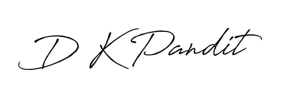 Antro_Vectra_Bolder is a professional signature style that is perfect for those who want to add a touch of class to their signature. It is also a great choice for those who want to make their signature more unique. Get D K Pandit name to fancy signature for free. D K Pandit signature style 7 images and pictures png