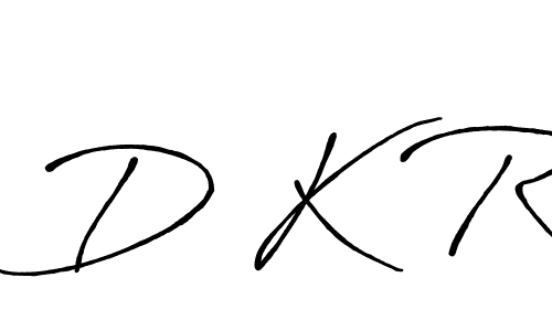 Also we have D K R name is the best signature style. Create professional handwritten signature collection using Antro_Vectra_Bolder autograph style. D K R signature style 7 images and pictures png