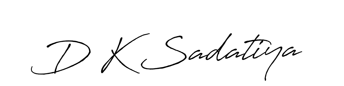 Antro_Vectra_Bolder is a professional signature style that is perfect for those who want to add a touch of class to their signature. It is also a great choice for those who want to make their signature more unique. Get D K Sadatiya name to fancy signature for free. D K Sadatiya signature style 7 images and pictures png