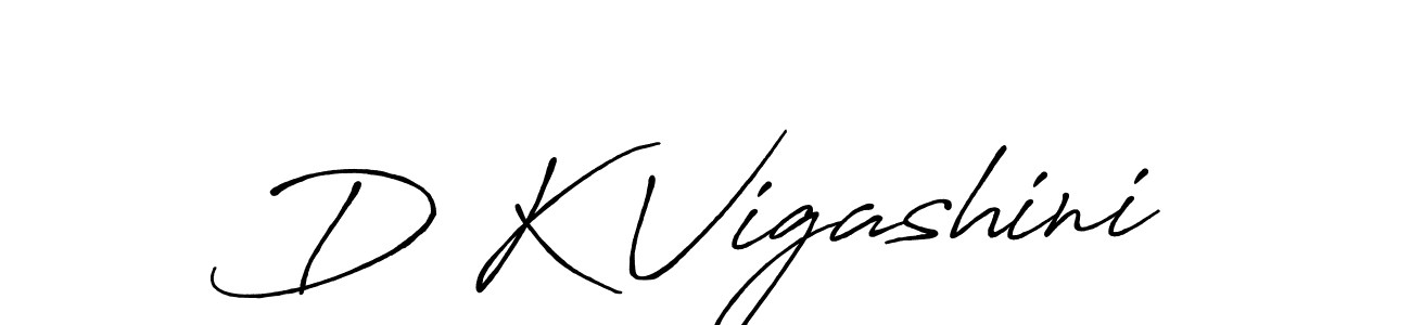 The best way (Antro_Vectra_Bolder) to make a short signature is to pick only two or three words in your name. The name D K Vigashini include a total of six letters. For converting this name. D K Vigashini signature style 7 images and pictures png