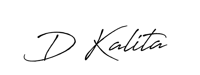 How to make D Kalita name signature. Use Antro_Vectra_Bolder style for creating short signs online. This is the latest handwritten sign. D Kalita signature style 7 images and pictures png