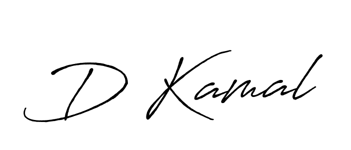 Use a signature maker to create a handwritten signature online. With this signature software, you can design (Antro_Vectra_Bolder) your own signature for name D Kamal. D Kamal signature style 7 images and pictures png
