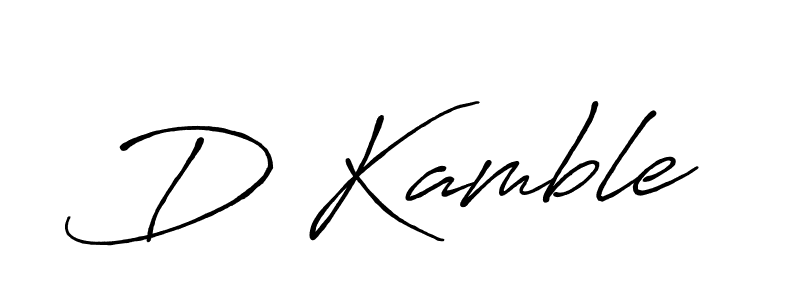 Make a beautiful signature design for name D Kamble. With this signature (Antro_Vectra_Bolder) style, you can create a handwritten signature for free. D Kamble signature style 7 images and pictures png