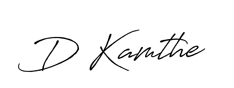 The best way (Antro_Vectra_Bolder) to make a short signature is to pick only two or three words in your name. The name D Kamthe include a total of six letters. For converting this name. D Kamthe signature style 7 images and pictures png