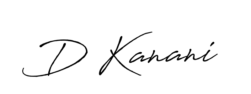 Once you've used our free online signature maker to create your best signature Antro_Vectra_Bolder style, it's time to enjoy all of the benefits that D Kanani name signing documents. D Kanani signature style 7 images and pictures png