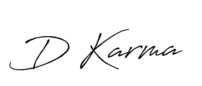 How to make D Karma name signature. Use Antro_Vectra_Bolder style for creating short signs online. This is the latest handwritten sign. D Karma signature style 7 images and pictures png