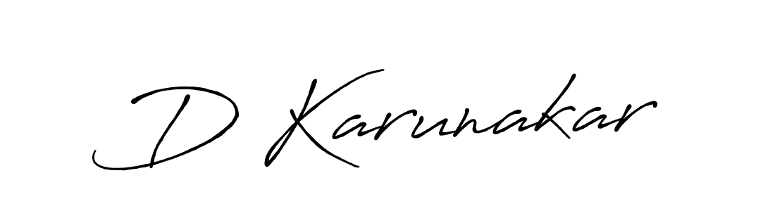 Also You can easily find your signature by using the search form. We will create D Karunakar name handwritten signature images for you free of cost using Antro_Vectra_Bolder sign style. D Karunakar signature style 7 images and pictures png