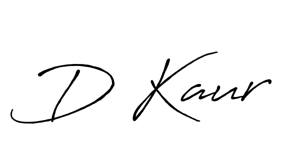 Also we have D Kaur name is the best signature style. Create professional handwritten signature collection using Antro_Vectra_Bolder autograph style. D Kaur signature style 7 images and pictures png