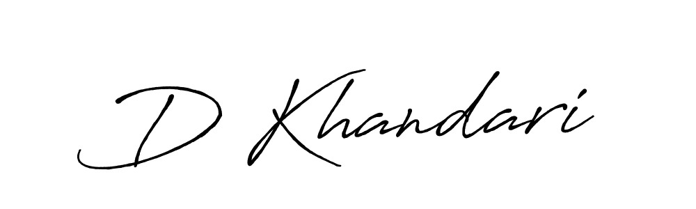 How to make D Khandari signature? Antro_Vectra_Bolder is a professional autograph style. Create handwritten signature for D Khandari name. D Khandari signature style 7 images and pictures png