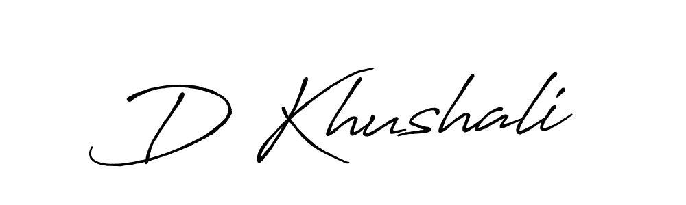 You should practise on your own different ways (Antro_Vectra_Bolder) to write your name (D Khushali) in signature. don't let someone else do it for you. D Khushali signature style 7 images and pictures png