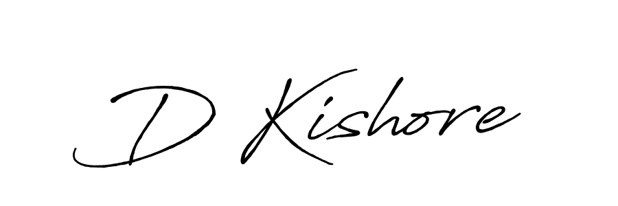 Use a signature maker to create a handwritten signature online. With this signature software, you can design (Antro_Vectra_Bolder) your own signature for name D Kishore. D Kishore signature style 7 images and pictures png