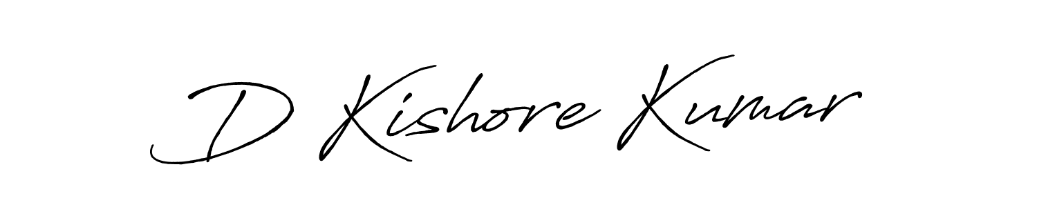 How to make D Kishore Kumar signature? Antro_Vectra_Bolder is a professional autograph style. Create handwritten signature for D Kishore Kumar name. D Kishore Kumar signature style 7 images and pictures png