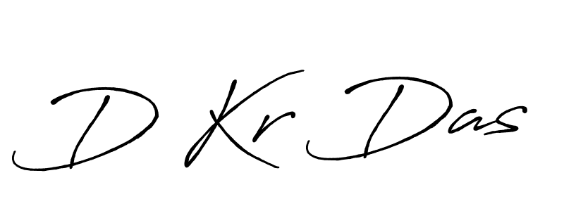 Create a beautiful signature design for name D Kr Das. With this signature (Antro_Vectra_Bolder) fonts, you can make a handwritten signature for free. D Kr Das signature style 7 images and pictures png