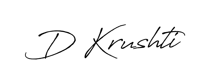 Make a beautiful signature design for name D Krushti. Use this online signature maker to create a handwritten signature for free. D Krushti signature style 7 images and pictures png