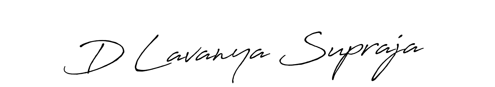 How to make D Lavanya Supraja signature? Antro_Vectra_Bolder is a professional autograph style. Create handwritten signature for D Lavanya Supraja name. D Lavanya Supraja signature style 7 images and pictures png