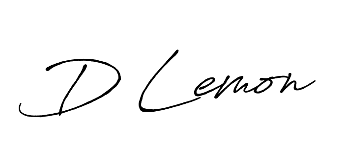 How to make D Lemon signature? Antro_Vectra_Bolder is a professional autograph style. Create handwritten signature for D Lemon name. D Lemon signature style 7 images and pictures png