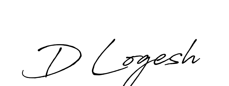 Design your own signature with our free online signature maker. With this signature software, you can create a handwritten (Antro_Vectra_Bolder) signature for name D Logesh. D Logesh signature style 7 images and pictures png