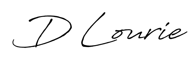 Express your personality with a custom D Lourie signature crafted with Antro_Vectra_Bolder typography. Free transparent PNG download available. D Lourie signature style 7 images and pictures png