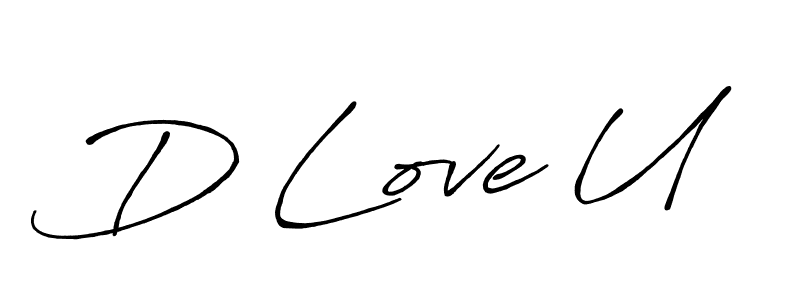 Make a beautiful signature design for name D Love U. Use this online signature maker to create a handwritten signature for free. D Love U signature style 7 images and pictures png