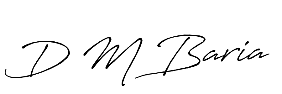 Use a signature maker to create a handwritten signature online. With this signature software, you can design (Antro_Vectra_Bolder) your own signature for name D M Baria. D M Baria signature style 7 images and pictures png
