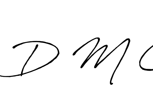 You should practise on your own different ways (Antro_Vectra_Bolder) to write your name (D M C) in signature. don't let someone else do it for you. D M C signature style 7 images and pictures png